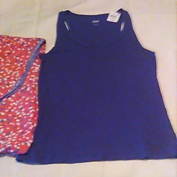 Pajama Set Hue /Jenni Pants & Tank Sailor's Delight Large NWT - Picture 5 of 6